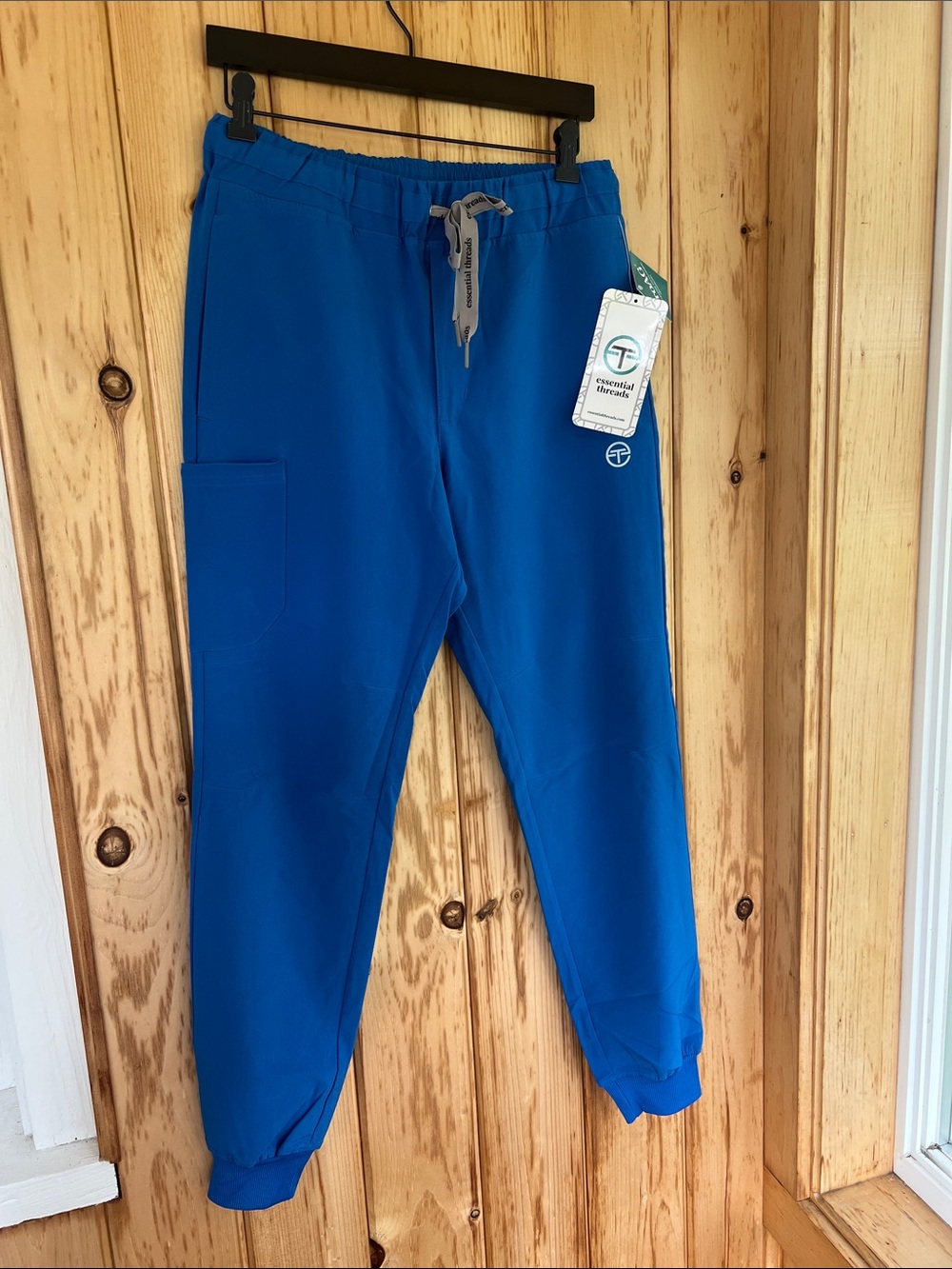 Essential Threads Men's Royal Blue Jogger Sweatpants with Drawstring